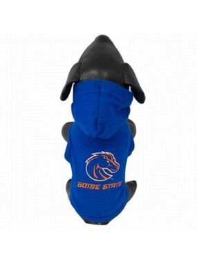 ALL Star Dogs Boise State University Broncos Dog Hoodie Shirt Blue Size Small
